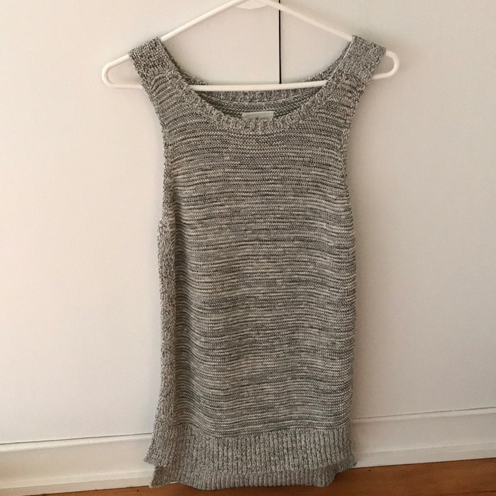 Lou and grey sweater tank marled grey size small